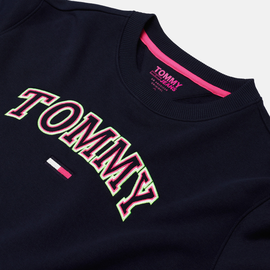 Женская толстовка Tommy Jeans Neon Outline Crew Black Iris