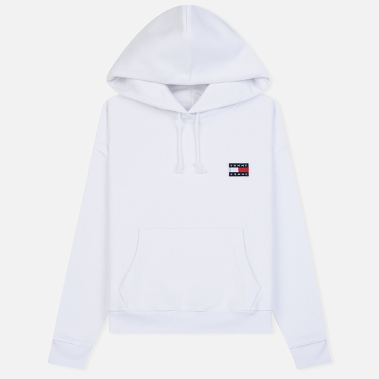 Женская толстовка Tommy Jeans Tommy Badge Hoodie Classic White