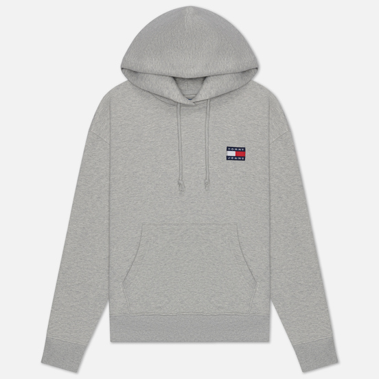 Женская толстовка Tommy Jeans Tommy Badge Hoodie Light Grey Heather