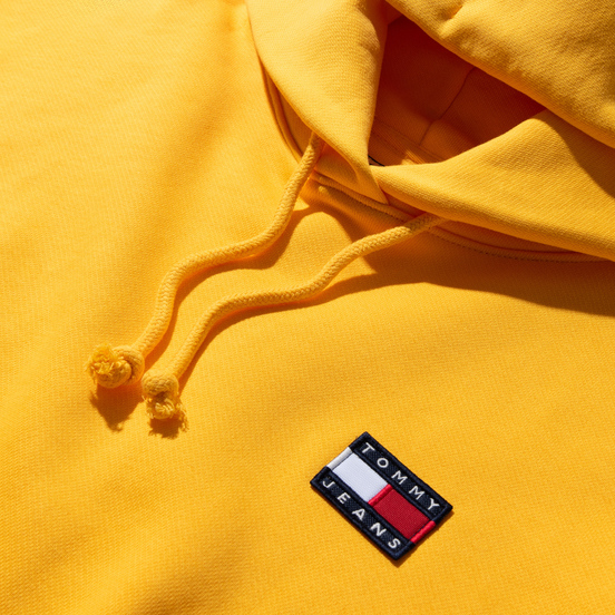 Женская толстовка Tommy Jeans Tommy Badge Hoodie Spectra Yellow