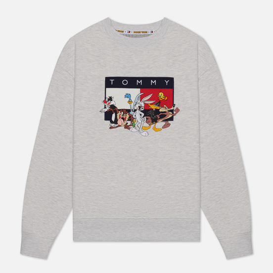 Женская толстовка Tommy Jeans x Looney Tunes Crew Neck Pale Grey Heather