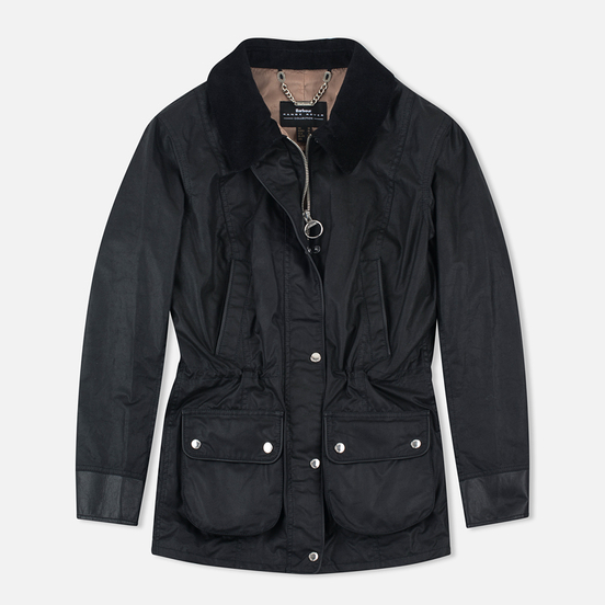 Женская вощеная куртка Barbour x Land Rover Wadeline Wax, LWX0596BK91