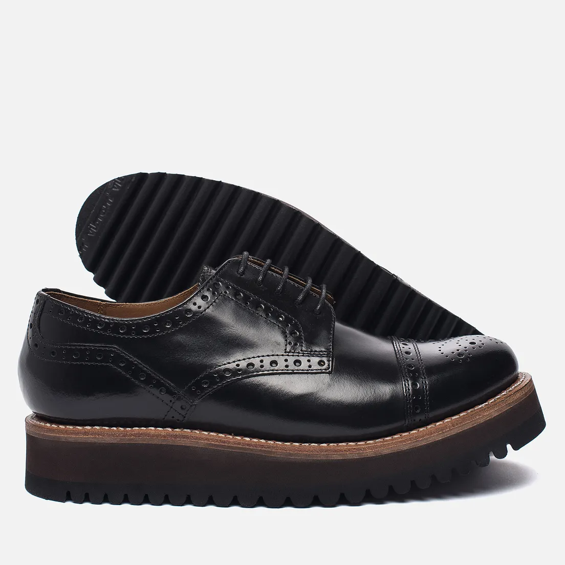 Grenson Женские ботинки броги Lucy Brogue Sole Wedge