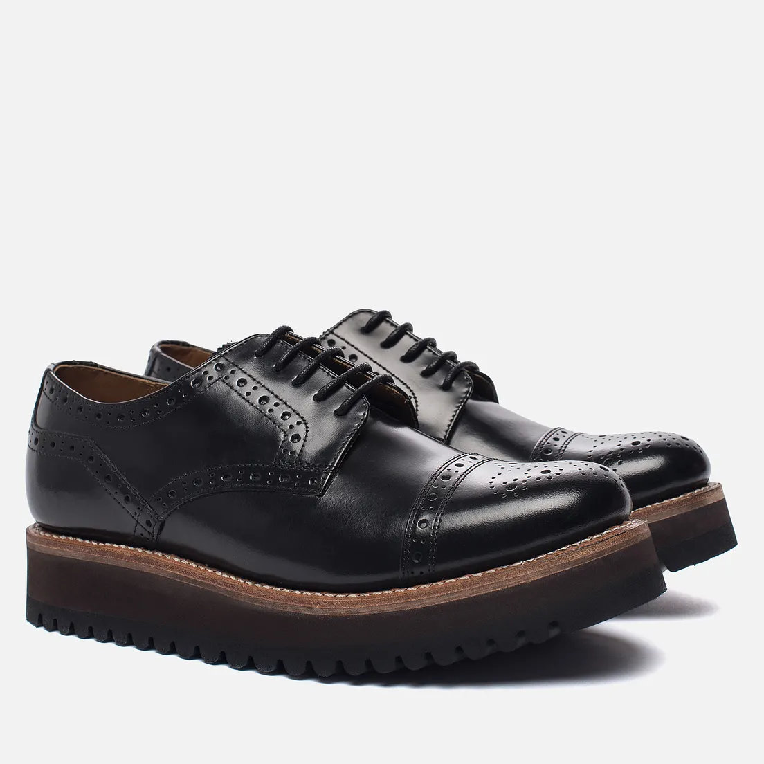 Grenson Женские ботинки броги Lucy Brogue Sole Wedge