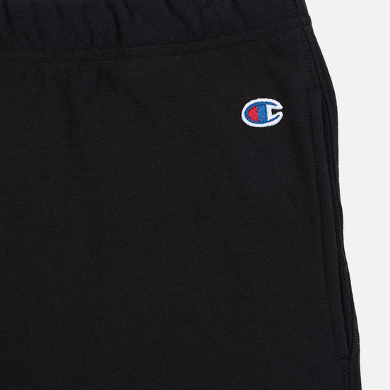 Женские брюки Champion Reverse Weave Big Script Elastic Cuff Black