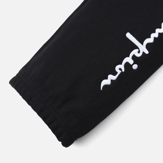 Женские брюки Champion Reverse Weave Big Script Elastic Cuff Black