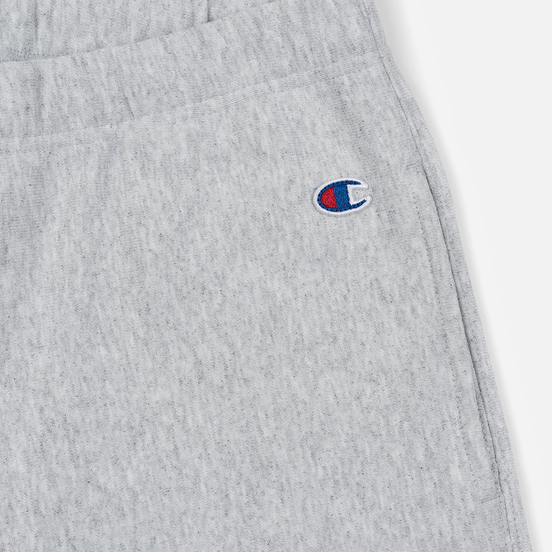 Женские брюки Champion Reverse Weave Big Script Elastic Cuff Light Grey