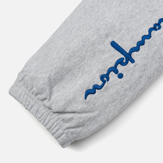 Женские брюки Champion Reverse Weave Big Script Elastic Cuff Light Grey