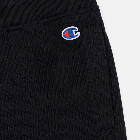 Женские брюки Champion Reverse Weave Big Script Rib Cuff Black