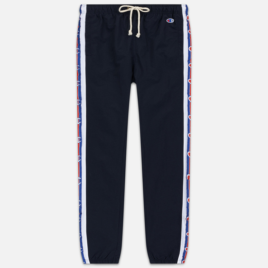 Женские брюки Champion Reverse Weave Logo Tape Elastic Cuff Navy/White