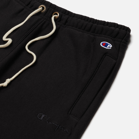 Женские брюки Champion Reverse Weave Rib Cuff Light Brushed Fleece Black