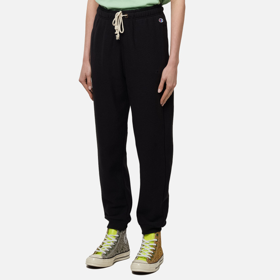 Женские брюки Champion Reverse Weave Rib Cuff Light Brushed Fleece Black