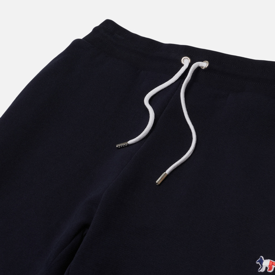 Женские брюки Maison Kitsune Classic Jog Tricolor Fox Patch Navy