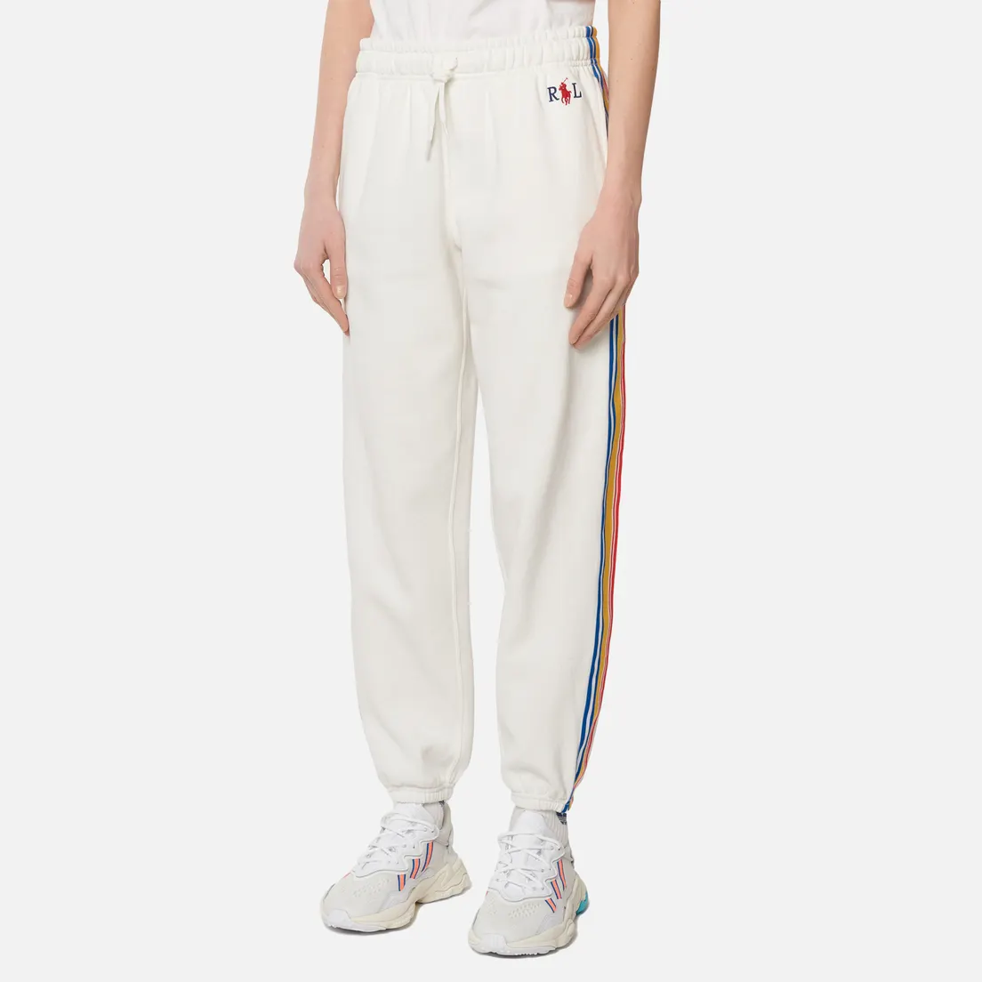Polo Ralph Lauren Женские брюки Bold Stripes Lightweight Seasonal Fleece Ankle Deckwash