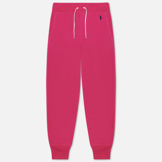 Женские брюки Polo Ralph Lauren Polo Pony Mini Logo Ankle Featherweight Fleece Accent Pink