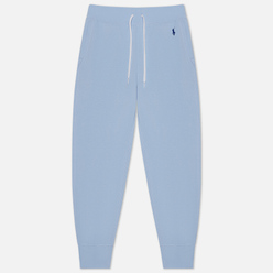 Женские брюки Polo Ralph Lauren Polo Pony Mini Logo Ankle Featherweight Fleece Elite Blue