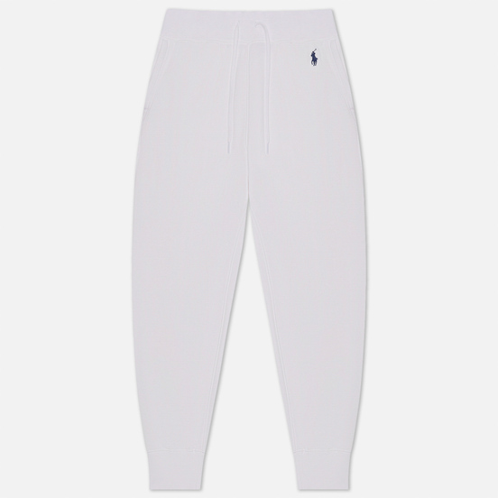 Женские брюки Polo Ralph Lauren Polo Pony Mini Logo Ankle Featherweight Fleece White