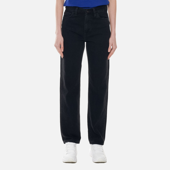 Женские джинсы Carhartt WIP W' Mita 10.5 Oz Black Stone Washed