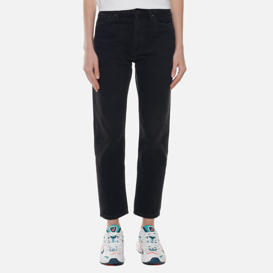 Женские джинсы Carhartt WIP W' Page Carrot Ankle Slim 10.5 Oz Black 90s Wash