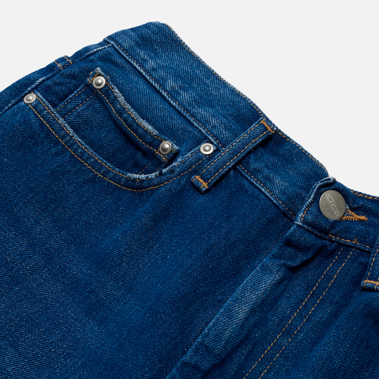 Женские джинсы Carhartt WIP W' Page Carrot Ankle Slim 13 Oz Blue Dark Stone Washed