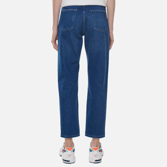 Женские джинсы Carhartt WIP W' Page Carrot Ankle Slim 13 Oz Blue Dark Stone Washed