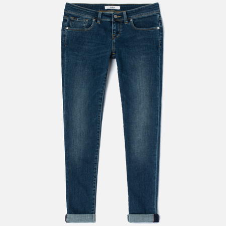 Женские джинсы Edwin EW-90 Super Skinny Compact Blue Powerstretch 11 Oz Mid Kick Used