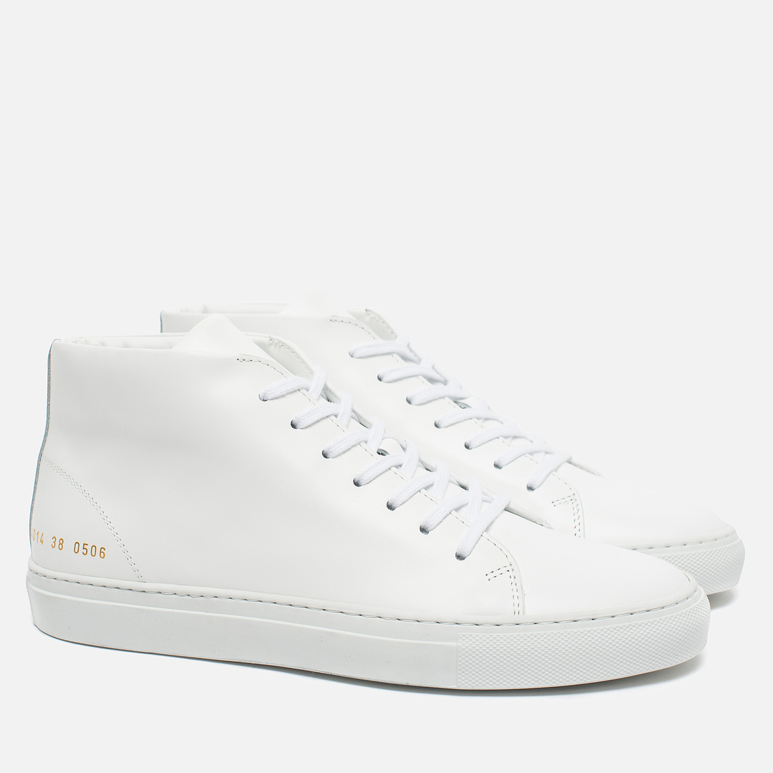 Common Projects Женские кеды New Court Mid Leather