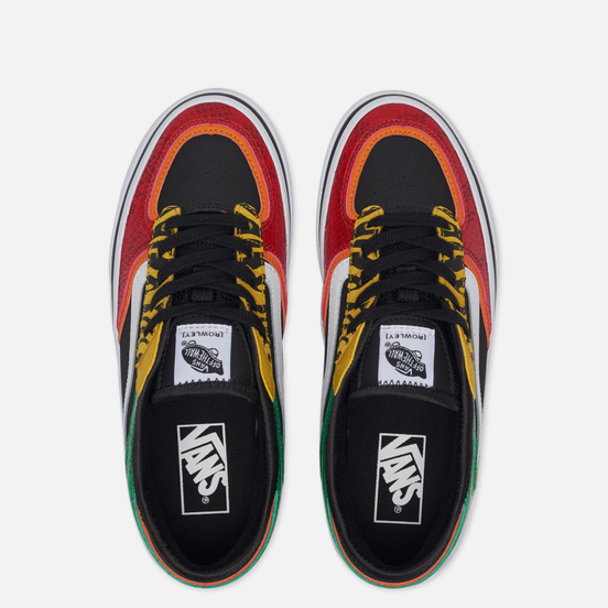 Женские кеды Vans Rowley Classic Black/Green/Red/Yellow
