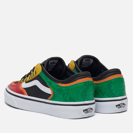 Женские кеды Vans Rowley Classic Black/Green/Red/Yellow