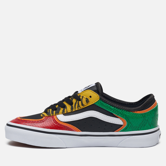 Женские кеды Vans Rowley Classic Black/Green/Red/Yellow