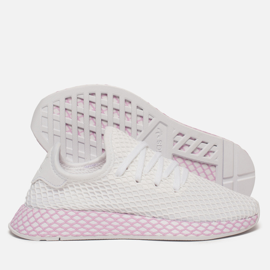 Женские кроссовки adidas Originals Deerupt White/White/Clear Lilac