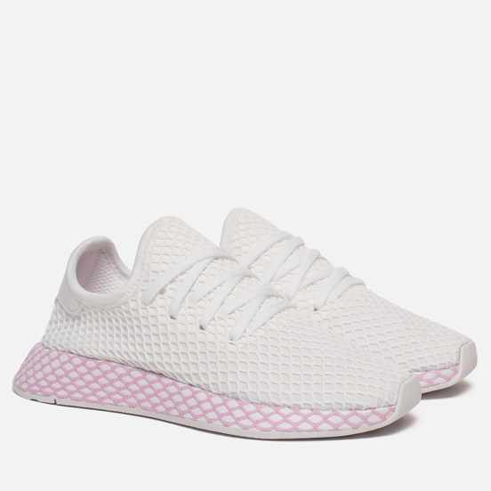Женские кроссовки adidas Originals Deerupt White/White/Clear Lilac