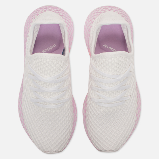 Женские кроссовки adidas Originals Deerupt White/White/Clear Lilac