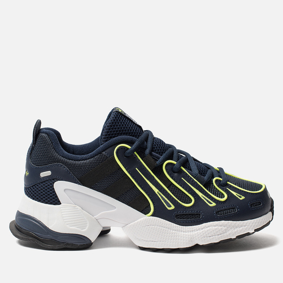 Женские кроссовки adidas Originals EQT Gazelle Collegiate Navy/Silver Metallic/Solar Yellow