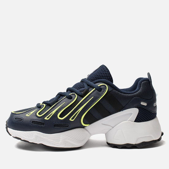 Женские кроссовки adidas Originals EQT Gazelle Collegiate Navy/Silver Metallic/Solar Yellow