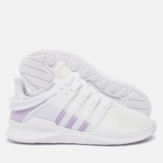 Женские кроссовки adidas Originals EQT Support ADV White/White/Purple Glow
