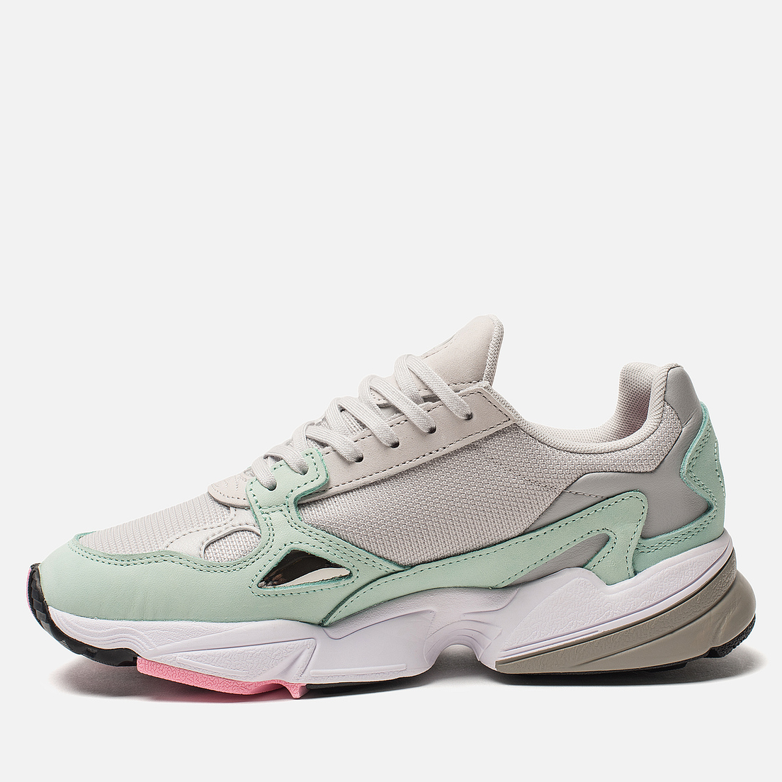 Adidas falcon grey pink green on sale