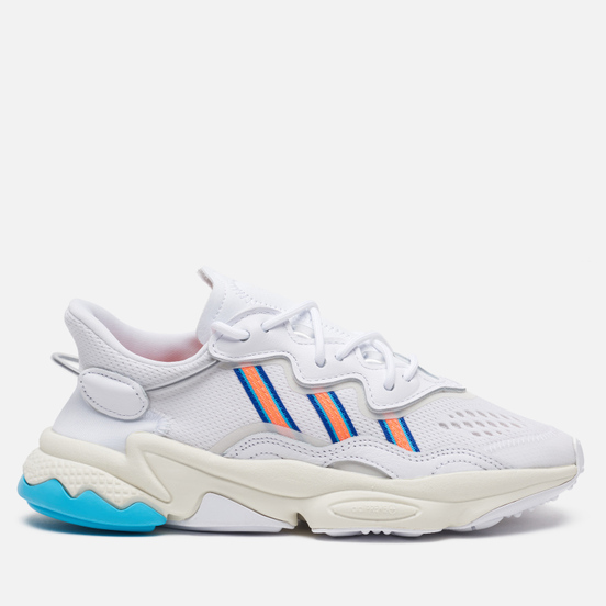 Женские кроссовки adidas Originals Ozweego White/Signal Coral/Blue Glow