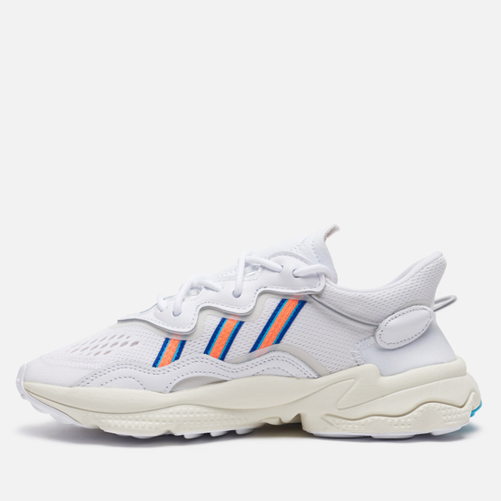 Женские кроссовки adidas Originals Ozweego White/Signal Coral/Blue Glow