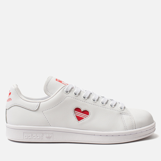 Stan smith white active red on sale