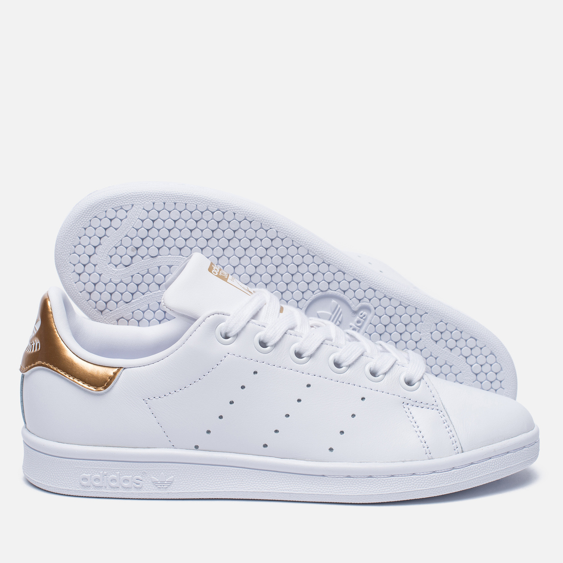 Stan smith white and gold online