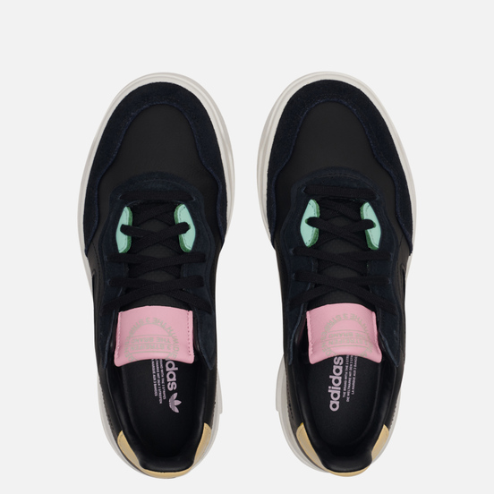 Женские кроссовки adidas Originals Super Court Premiere Core Black/Core Black/Easy Yellow