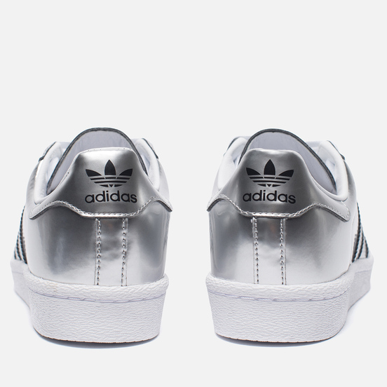 Женские кроссовки adidas Originals Superstar Boost Silver Metallic/White