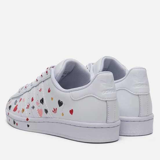 Женские кроссовки adidas Originals Superstar Valentine’s Day Cloud White/Core Black/Glory Pink