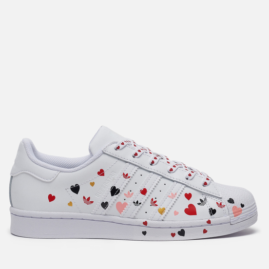 Женские кроссовки adidas Originals Superstar Valentine’s Day Cloud White/Core Black/Glory Pink