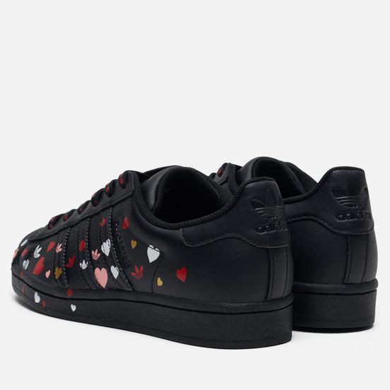 Женские кроссовки adidas Originals Superstar Valentine’s Day Core Black/Cloud White/Glory Pink