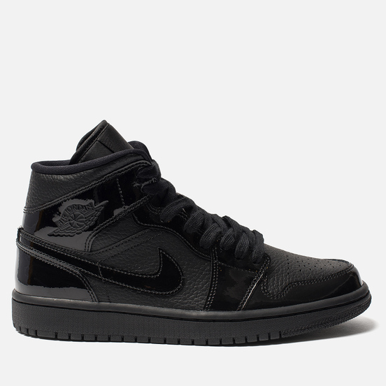 Женские кроссовки Jordan Air Jordan 1 Mid Black/Black