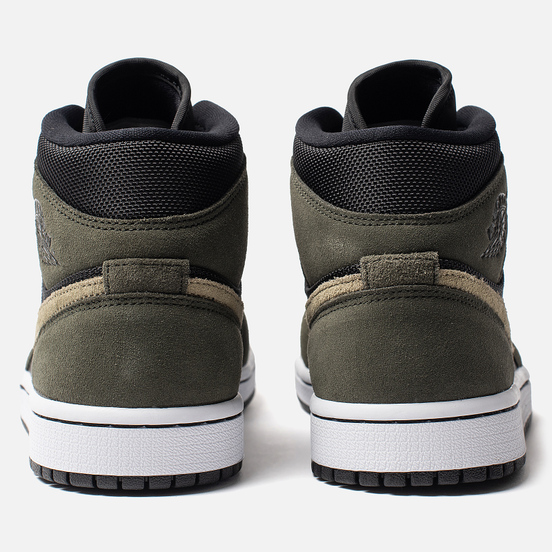 Женские кроссовки Jordan Air Jordan 1 Mid Black/Trooper/Sequoia