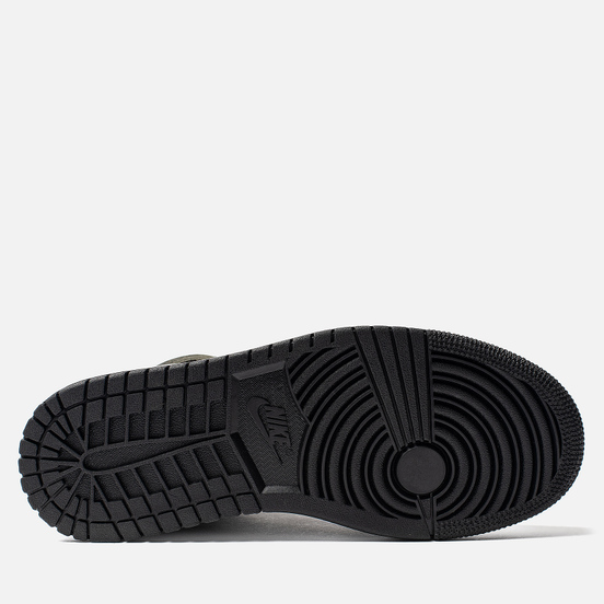 Женские кроссовки Jordan Air Jordan 1 Mid Black/Trooper/Sequoia