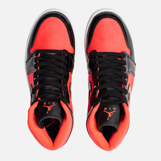 Женские кроссовки Jordan Air Jordan 1 Mid Bright Crimson/Black